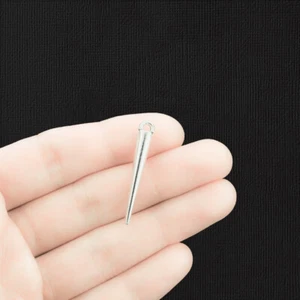 8 Stachel Charms Antik Silberfarben 3D Mittelgroß - SC1313 - Bild 1 von 2