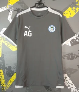 Wigan Athletic Training Jersey Football Shirt Gray Puma Mens Size L trikot ig93 - Picture 1 of 10
