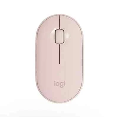 Logitech Pebble M350 Wireless Optical Mouse - Pink - Dual connectivity Mac PC - Image 1 of 3