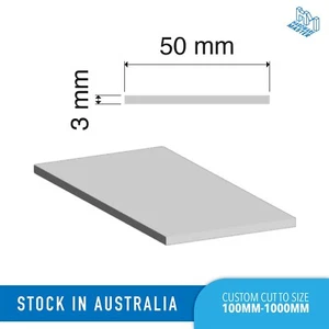 Aluminium Flat Bar | 50mm*3mm | Solid Plate Grade 6060/T5 - Picture 1 of 3