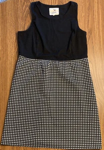 Tabitha Dress- Sleeveless- Size 12- Black And White - Picture 1 of 5