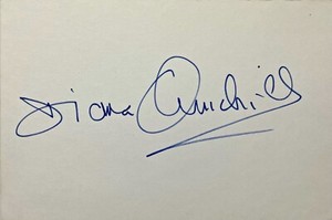 DIANA CHURCHILL Autographed SIGNED 4x6 CARD Scott of the Antarctic THE SPIDER 