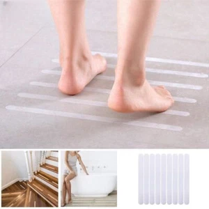 10x Anti Slip Bath Stickers Tape Grip Non Slip Shower Strips Pad Floor Bathtub - Picture 1 of 8