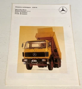 Brochure de Vente Camions MERCEDES 2628K - Non Datée, en Français. - Picture 1 of 3