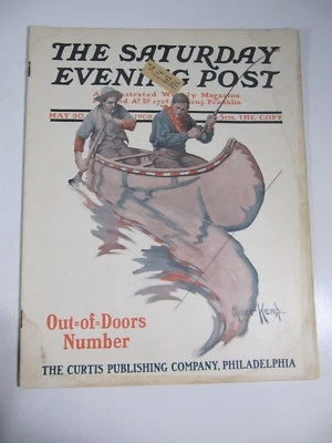 The Saturday Evening Post Magazine- May 30 ,1908- Oliver Kemp Illustrated - Image 1 of 4