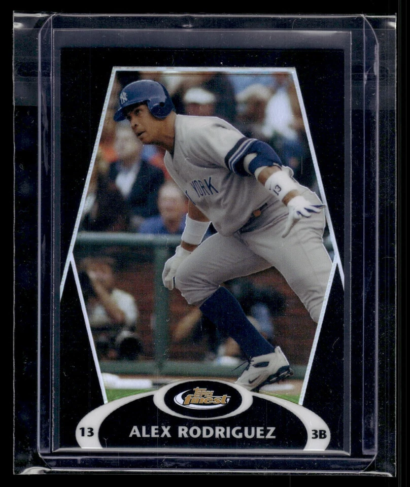 2008 Topps Finest Black Refractor #100 Alex Rodriguez 20/99 Yankees - Image 1 of 2