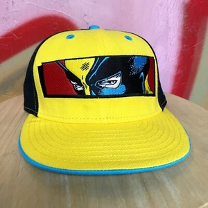 2009 Marvel x New Era Wolverine Hat - Yellow Black Blue - Fitted Cap - 7 1/8 - Picture 1 of 4