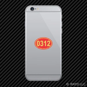 Marine Corps MOS 0312 Infantry Riverine Assault Craft Red Oval Cell Sticker - Picture 1 of 1