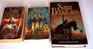 Sara Douglass, The Crucible Trilogy, 2 x small paperback & 1 x hardcover - Picture 1 of 9