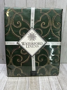 Mantel Sorelle vintage Waterford Linens oro verde oblongo 70"x84" NUEVO - Imagen 1 de 4