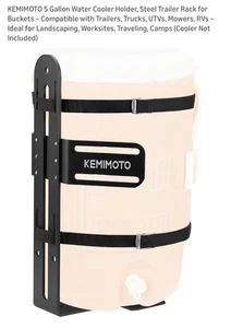 5 Gallon Water Cooler Holder, Steel Trailer Rack for Buckets, Color Black - Picture 1 of 13