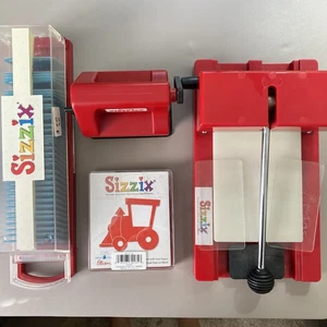 SIZZIX Lot Die Cutting/Embossing Machine, Sidekick, Sizzlits Funky Brush Letters - Picture 1 of 4