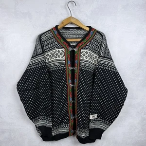 Vintage Dale Of Norway Nordic Wool Clasp Cardigan Sweater Size L-XL (?) - Picture 1 of 24
