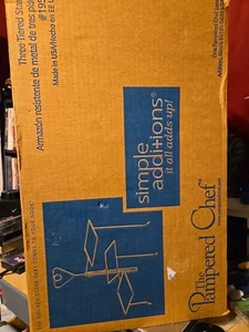 Soporte giratorio de metal de 3 niveles Pampered Chef Simple Additions #1952 - Imagen 1 de 1