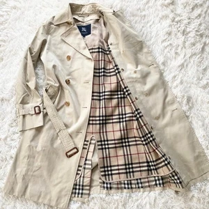 Burberry Trench Coat Beige trench coat con fodera e cintura taglia s dal Giappone - Foto 1 di 24