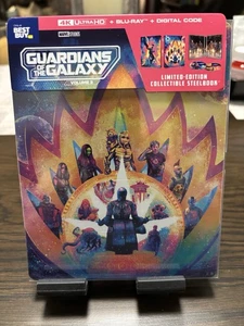 Marvel Guardians Of The Galaxy Vol 3 - 4K UHD Steelbook Best Buy Exclusive - Picture 1 of 13