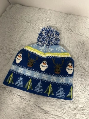 Disney Película Frozen Olaf Muñeco de Nieve Reno Árboles Pom Tejido Gorro Esquí Gorra Niños Foto 1 de 4