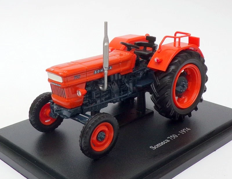 Hachette 1/43 Scale Model Tractor HT070 - 1974 Someca 750 - Orange - Image 1 of 3