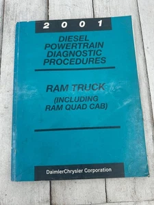 2001 Dodge Ram Truck Diesel Powertrain Diagnostic Procedures Repair Shop Manual - Bild 1 von 2