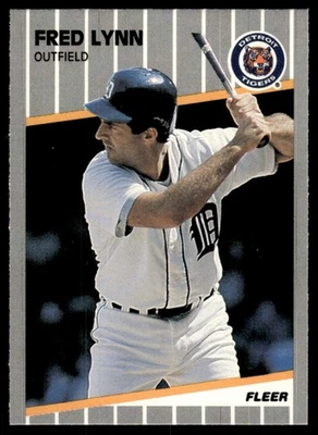 1989 Fleer Fred Lynn Detroit Tigers #138 - Image 1 of 2
