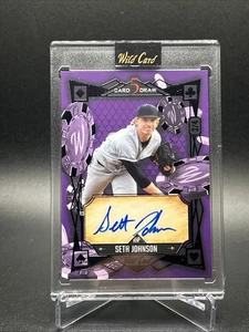 2024 Wild Card 5 Card Draw - Seth Johnson Purple 3/4 Auto! - Picture 1 of 2