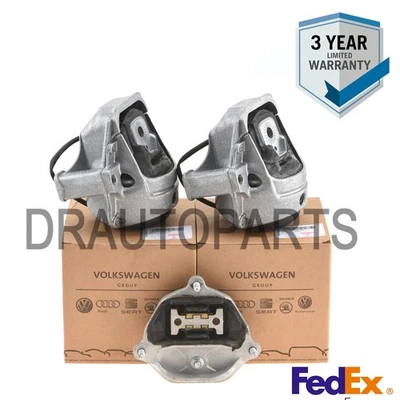 OEM Set of Engine Motor Mounts and Transmission Mount for Audi A4 A5 Q5 2.0T - Image 1 of 4