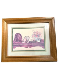Vintage Farmhouse Wall Art Wall Decor Cottagecore Grandma Wood Frame Country - Picture 1 of 4