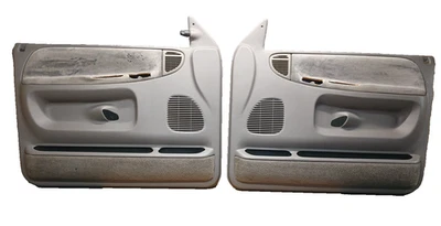 1994-1997 DODGE RAM 1500 FRONT DOOR PANEL PANELS SET Gray Xfinity Speaker Foto 1 de 4