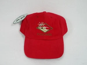 Cozumel Mexico Beach Graphic Red Cap von Quality Caps Neu mit Etikett - Bild 1 von 8