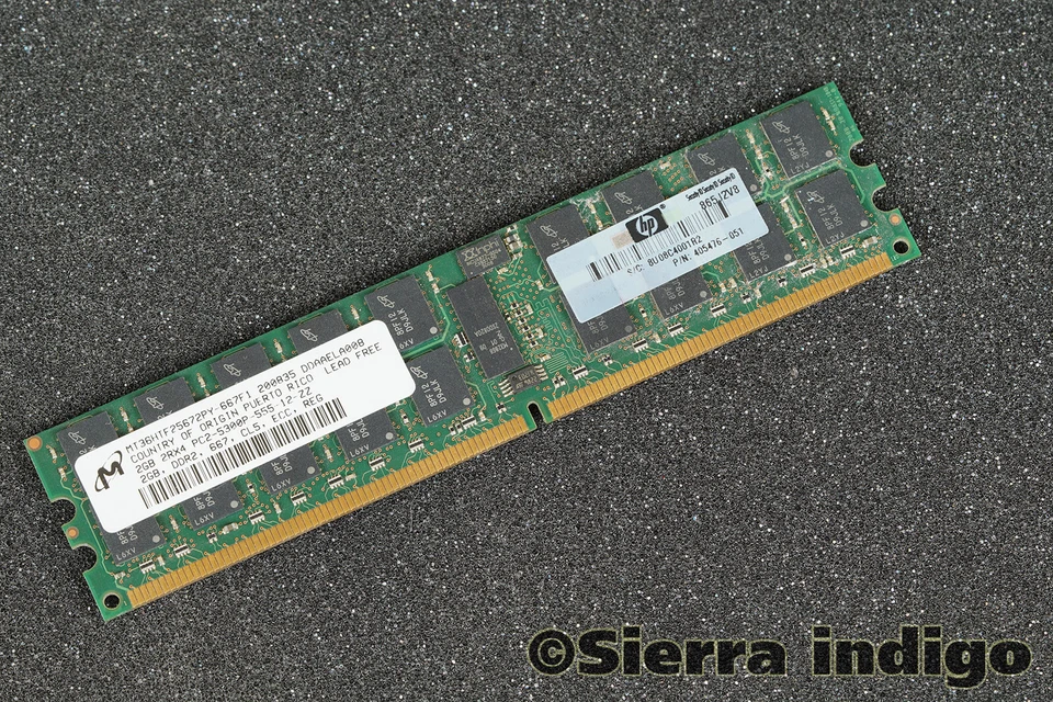 MT36HTF25672PY-667F1 Micron 2GB PC2-5300P-555-12-ZZ Memory RAM - Immagine 1 di 1