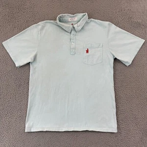 Johnnie-O Shirt Boys 14 Blue Short Sleeve Polo Pocket Golf Collared Casual Sport - Picture 1 of 9