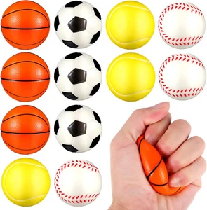 12pcs 6.3cm Anti Stress  Ball toy Foam Balls Soft Baby Ball  for Toddlers small - Picture 1 of 21