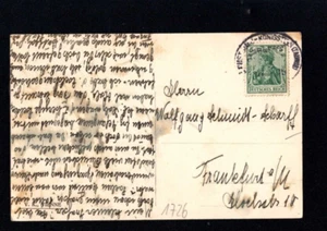 Correo ferroviario 1916 - "................ - Königstein/Taunus" en postal (298-x) - Imagen 1 de 1