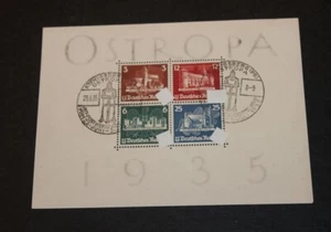 OSTROPA-BLOCK mit Ersttagstempel 23.06.1935 geprüft Schlegel BPP - Bild 1 von 1