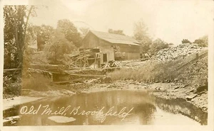 OLD MILL, RPPC, BROOKFIELD, VINTAGE POSTCARD (S671) - Picture 1 of 2
