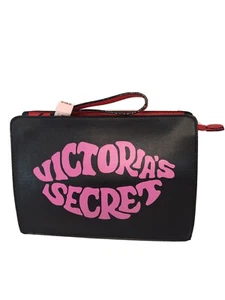 Victoria's Secret Clutch Reise Schminkkoffer Kosmetiktasche mit Logo Mehrfarbig Neu mit Etikett - Bild 1 von 11
