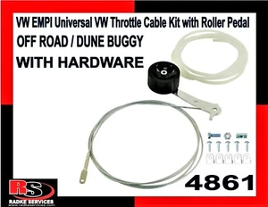 KIT DE CABLE ACELERADOR EMPI UNIVERSAL H D CON HARDWARE BUGGY DUNE TODOTERRENO 4861 - Imagen 1 de 5