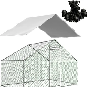 GihulaGo 11x6.1ft Outdoor Waterproof Metal Chicken Coop Cover, Frame not Include - Picture 1 of 5