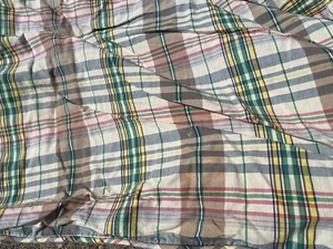 *RARE RALPH LAUREN Multi PLAID ~BOATHOUSE Madras *FULL QUEEN Bed COMFORTER - Picture 1 of 15