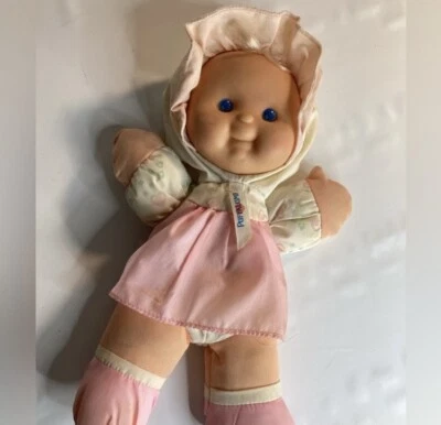 Muñeca Fisher Price Puffalump vintage ojos azules y sonajero interior Foto 1 de 3