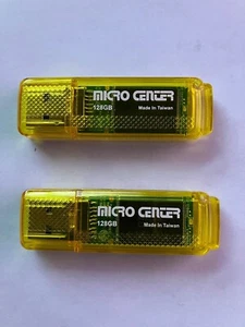 LOT OF TWO (2) Micro Center 128GB SuperSpeed USB 3.1 (Gen 1) Flash Drives - NEW - Picture 1 of 8