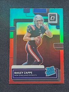 2022 Donruss BAILEY ZAPPE Optic Preview Rated Rookie Green and Red Patriots #329