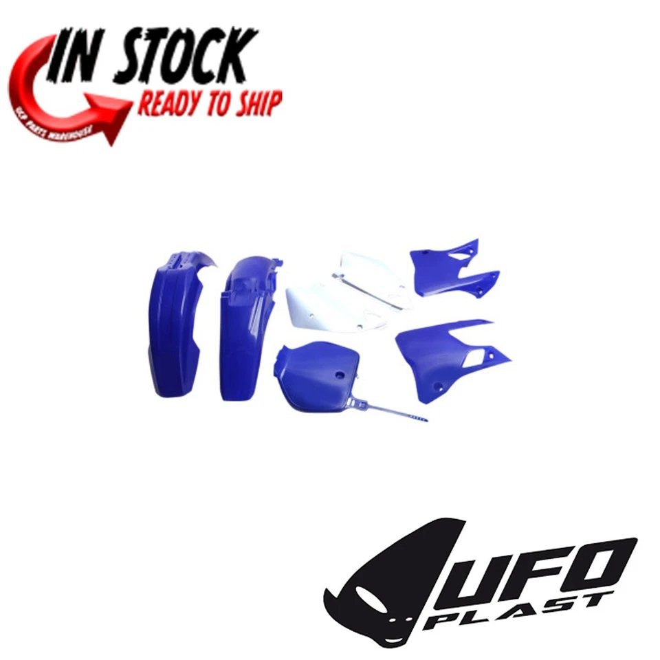 KIT GUARDABARROS PLÁSTICO UFO COMPLETO YAMAHA 1996-1999 YZ125 YZ250 YAKIT294-999 AZUL/BLANCO Foto 1 de 3