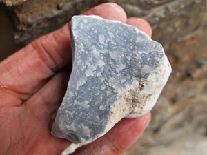 Angelite Crystal Raw rough stone celestite angelic healing natural Piece 104g - Picture 1 of 24