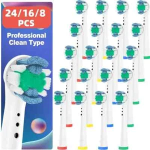 Electric Toothbrush Heads Compatible With Oral B Braun Replacement Brush head - Picture 1 of 17