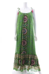 SALONI Edie Seide Bedruckt Maxi Kleid / Grün / UVP - Bild 1 von 6
