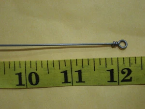 75 PCS. DOUBLE LOOPED STAINLESS STEEL LURE WIRE FORM .045 X 12" MAKE "SPINNERS" - Picture 1 of 3