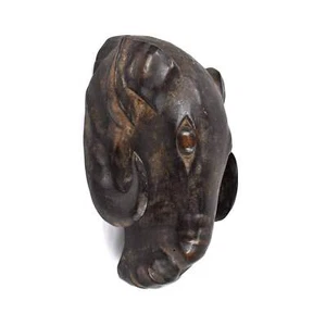 Máscara de carnero de madera Baule Gbagba Costa de Marfil - Imagen 1 de 7