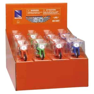 New Ray Toy Mini Dirt Bike 1:32 pull back action - BIRTHDAY PARTY PACK x24 bikes - Picture 1 of 3