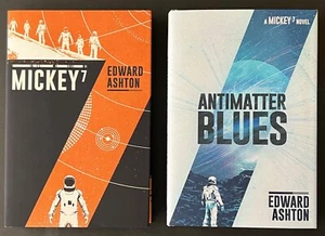 Mickey7 & Antimatter Blues Edward Ashton Signed Ltd 334/400 UK HB Mickey 17 Film - Picture 1 of 9